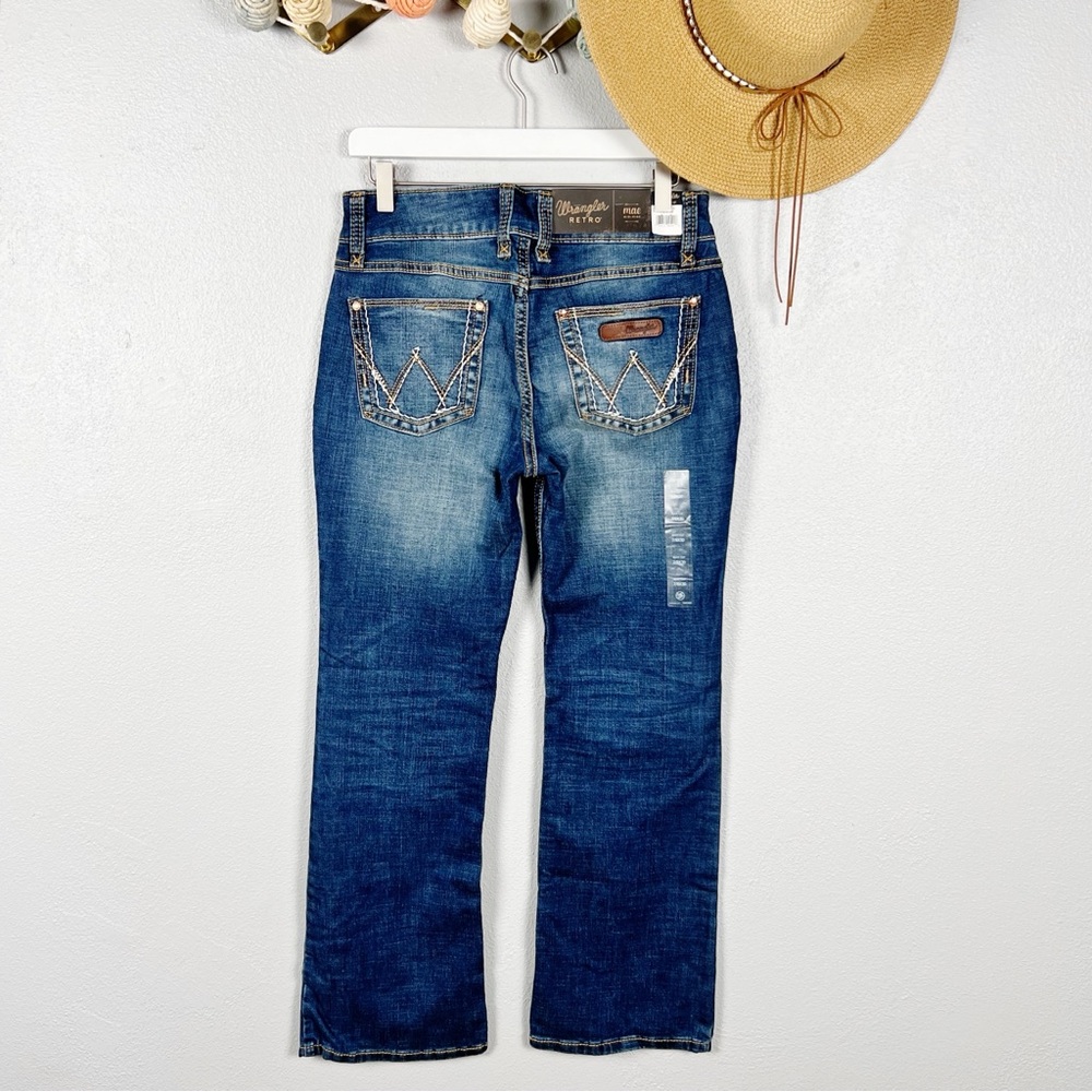 NWT Wrangler Retro Mae Mid-Rise Bootcut Jeans Size 7/8 x 30 - Picture 6 of 12
